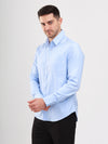 Light Blue Cotton Twill Formal Mens Shirt