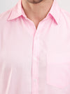 Powder Pink Oxford Cotton Formal Men Shirt