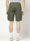 Olive green cargo shorts